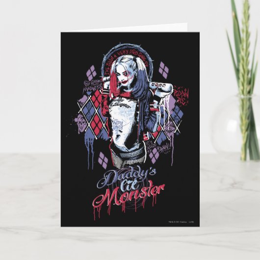 Suicide Squad | Harley Quinn Inked Graffiti Kaart (Voorkant)