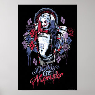 Suicide Squad   Harley Quinn Inked Graffiti Poster