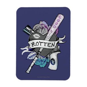 Suicide Squad Harley Quinn "Rotten" Tattoo Art Magneet