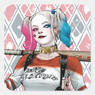 Suicide Squad Harley Quinn Vierkante Sticker