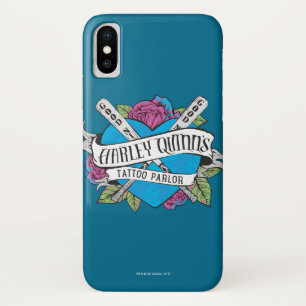 Suicide Squad Harley Quinn's Tattoo Parlor Heart iPhone X Hoesje
