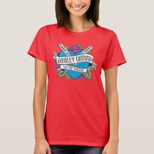 Suicide Squad Harley Quinn's Tattoo Parlor Heart T-shirt