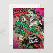 Suicide Squad | Joker Character Graffiti Briefkaart (Voorkant / Achterkant)