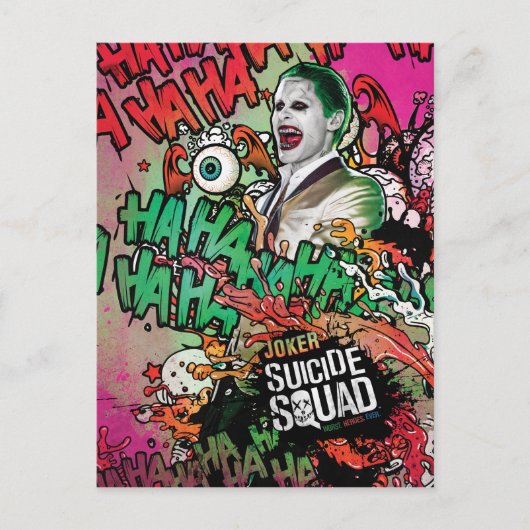 Suicide Squad | Joker Character Graffiti Briefkaart (Voorkant)