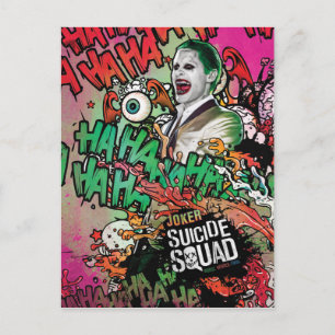 Suicide Squad   Joker Character Graffiti Briefkaart