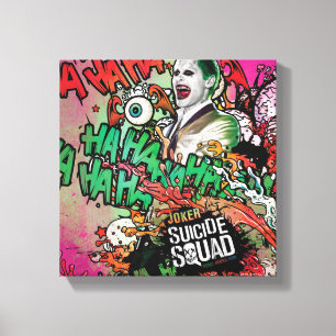 Suicide Squad Joker Character Graffiti Canvas Afdruk