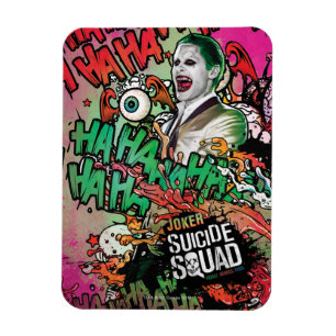 Suicide Squad   Joker Character Graffiti Magneet