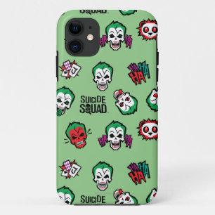 Suicide Squad   Joker Emoji Pattern iPhone 11 Hoesje