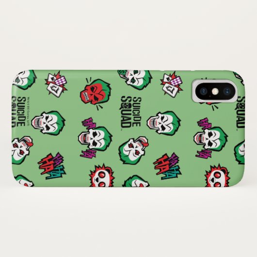 Suicide Squad | Joker Emoji Pattern Case-Mate iPhone Case (Achterkant (horizontaal))