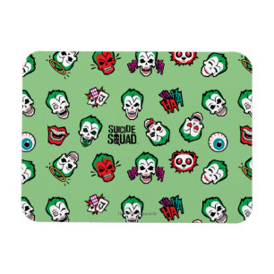 Suicide Squad   Joker Emoji Pattern Magneet