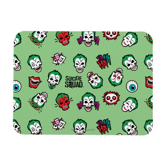 Suicide Squad | Joker Emoji Pattern Magneet (Horizontaal)