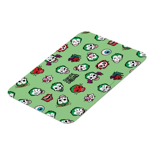 Suicide Squad | Joker Emoji Pattern Magneet (Linkerzijde)