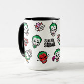 Suicide Squad | Joker Emoji Pattern Mok (Voorkant links)