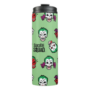 Suicide Squad Joker Emoji Pattern Thermosbeker