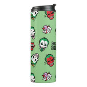 Suicide Squad | Joker Emoji Pattern Thermosbeker (Gedraaid links)