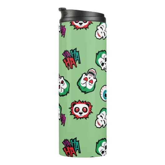 Suicide Squad | Joker Emoji Pattern Thermosbeker (Geroteerd rechts)