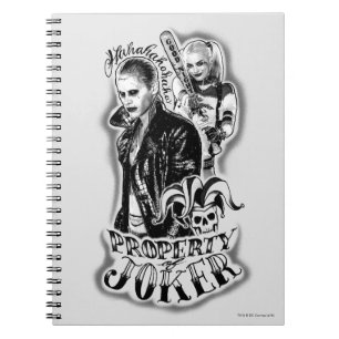 Suicide Squad Joker en Harley Airborstel Tattoo Notitieboek