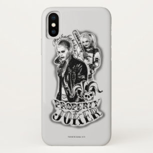 Suicide Squad Joker & Harley Airbrush Tattoo iPhone X Hoesje