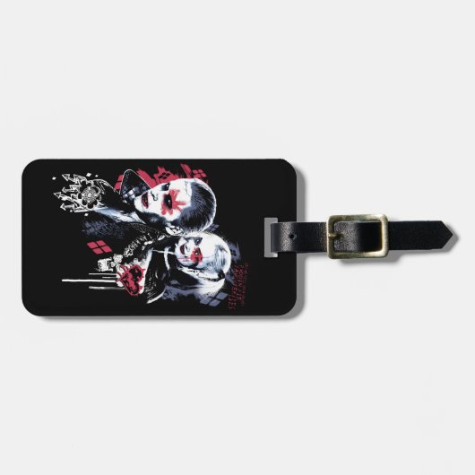 Suicide Squad | Joker & Harley Painted Graffiti Bagagelabel (Voorkant horizontaal)