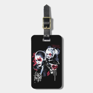 Suicide Squad Joker & Harley Painted Graffiti Bagagelabel