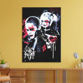 Suicide Squad | Joker & Harley Painted Graffiti Canvas Afdruk (Insitu (Woonkamer))