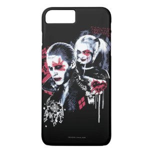 Suicide Squad Joker & Harley Painted Graffiti iPhone 8 Plus / 7 Plus Hoesje