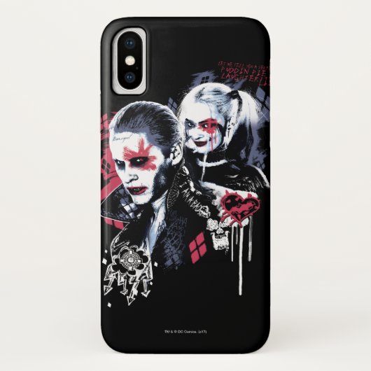 Suicide Squad | Joker & Harley Painted Graffiti Case-Mate iPhone Case (Achterkant)