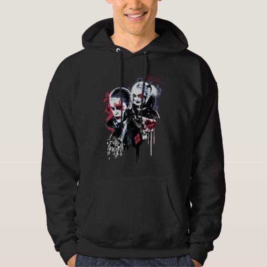 Suicide Squad | Joker & Harley Painted Graffiti Hoodie (Voorkant)