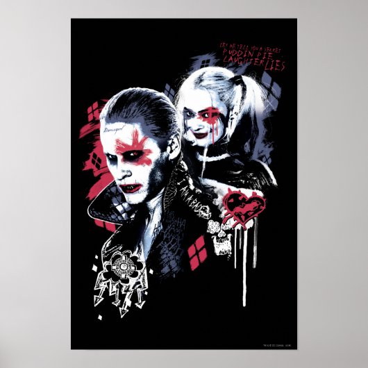 Suicide Squad | Joker & Harley Painted Graffiti Poster (Voorkant)