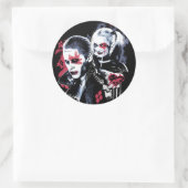 Suicide Squad | Joker & Harley Painted Graffiti Ronde Sticker (Tas)