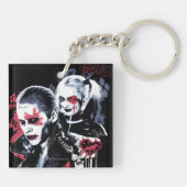 Suicide Squad | Joker & Harley Painted Graffiti Sleutelhanger (Achterkant)
