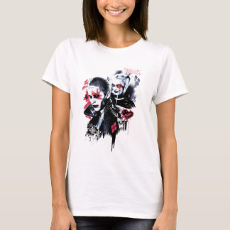 Suicide Squad | Joker & Harley Painted Graffiti T-shirt