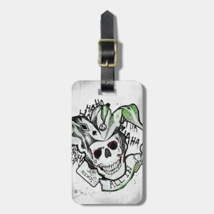 Suicide Squad Joker Skull "All In" Tattoo Art Bagagelabel