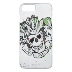 Suicide Squad Joker Skull "All In" Tattoo Art iPhone 8 Plus / 7 Plus Hoesje