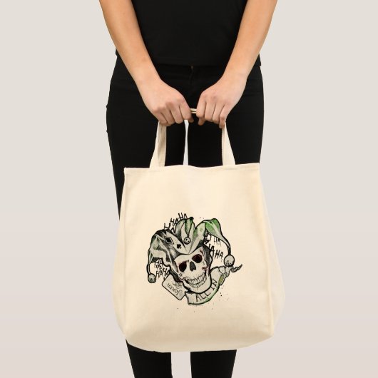 Suicide Squad | Joker Skull "All In" Tattoo Art Tote Bag (Voorkant (product))