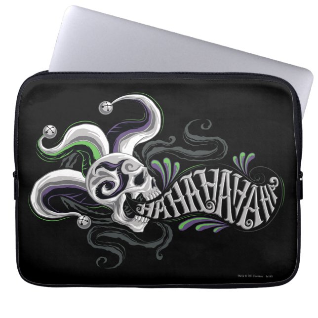 Suicide Squad | Joker Skull - Haha Laptop Sleeve (Voorkant)