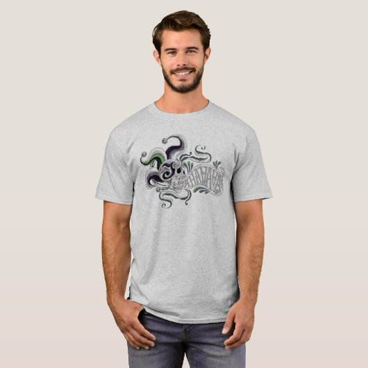 Suicide Squad | Joker Skull - Haha T-shirt (Voorkant volledig)