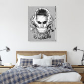 Suicide Squad | Joker Smile Canvas Afdruk (Insitu (Slaapkamer))