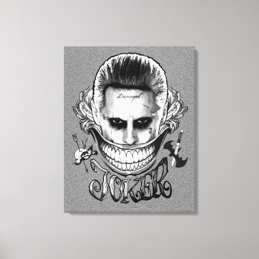 Suicide Squad | Joker Smile Canvas Afdruk (Voorkant)