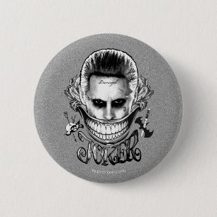 Suicide Squad Joker Smile Ronde Button 5,7 Cm