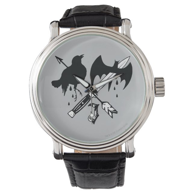 Suicide Squad | Joker-symbool Horloge (Voorkant)