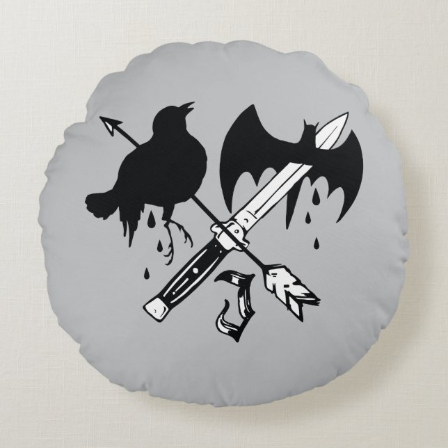 Suicide Squad | Joker-symbool Rond Kussen (Voorkant)