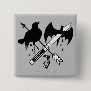 Suicide Squad   Joker-symbool Vierkante Button 5,1 Cm