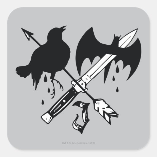 Suicide Squad | Joker-symbool Vierkante Sticker (Voorkant)