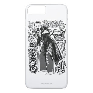 Suicide Squad Joker Typografie Foto iPhone 8 Plus / 7 Plus Hoesje