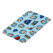 Suicide Squad | Kapitein Boomerang Emoji Pattern Magneet (Linkerzijde)