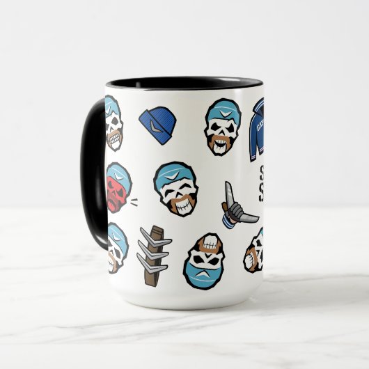 Suicide Squad | Kapitein Boomerang Emoji Pattern Mok (Voorkant links)