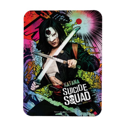 Suicide Squad | Katana Character Graffiti Magneet (Verticaal)