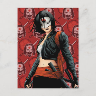 Suicide Squad Katana Comic Book Art Briefkaart