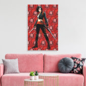 Suicide Squad | Katana Comic Book Art Canvas Afdruk (Insitu (Woonkamer))